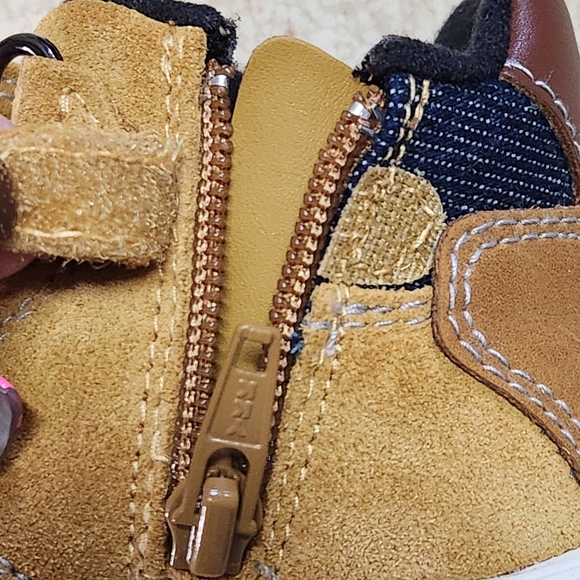 Geox Alben Boot Size 4.5 Colors Wheat Navy White - Picture 8 of 11